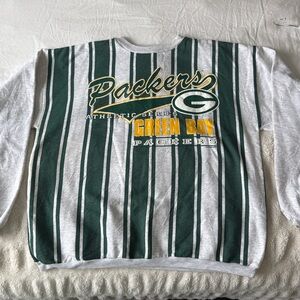Green Bay Packers Striped Crewneck **see description**
